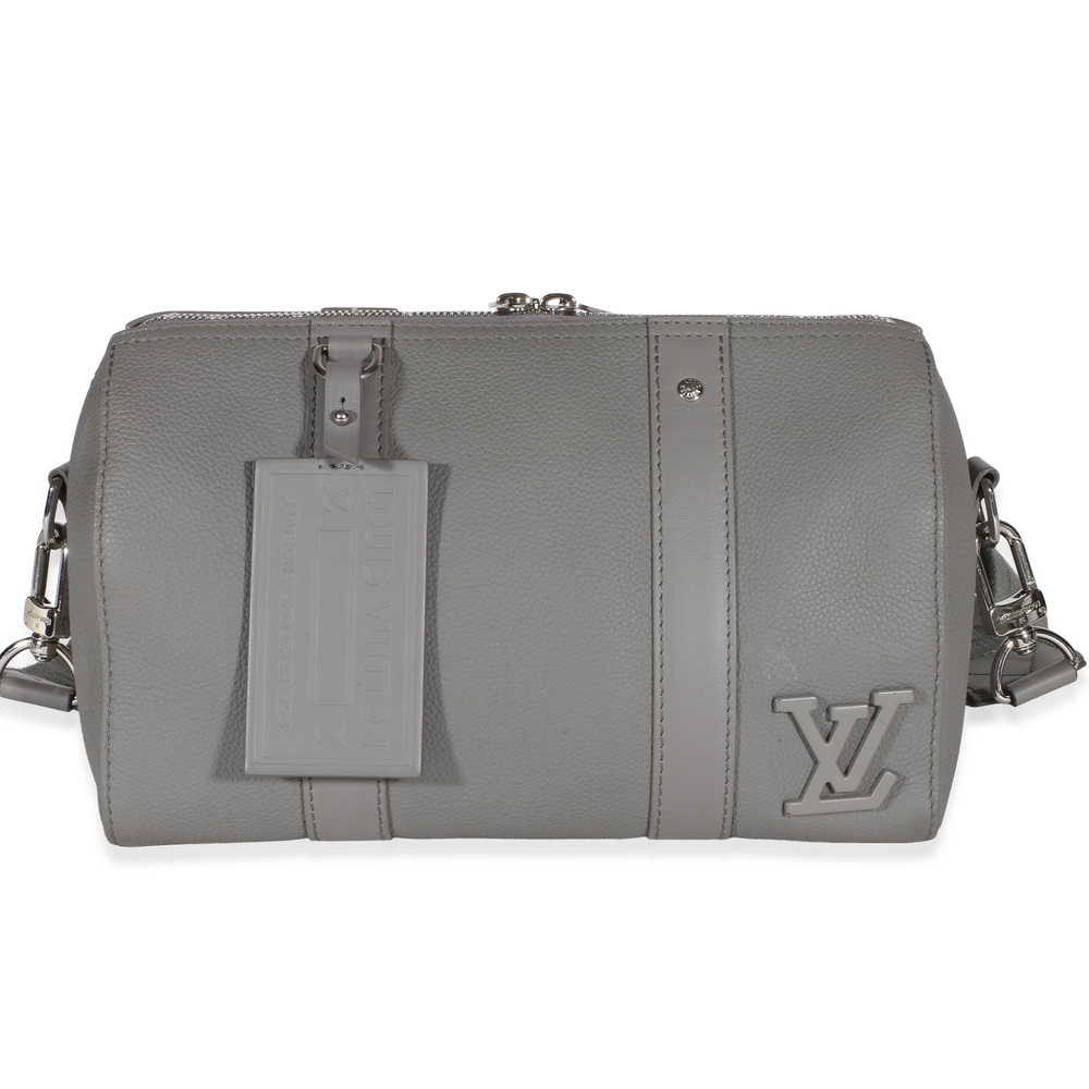 Louis Vuitton Grey Grained Calfskin Aerogram City Keepall